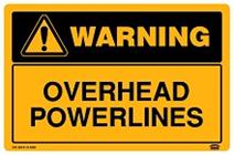 Warning Overhead Powerlines